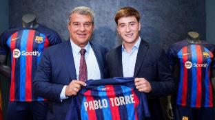 Pablo Torre secara resmi bergabung dengan Barcelona FC (foto/int)
